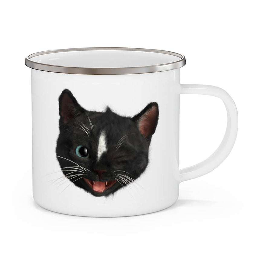 Felini Kitty Emojis | Enamel Camping Mugs