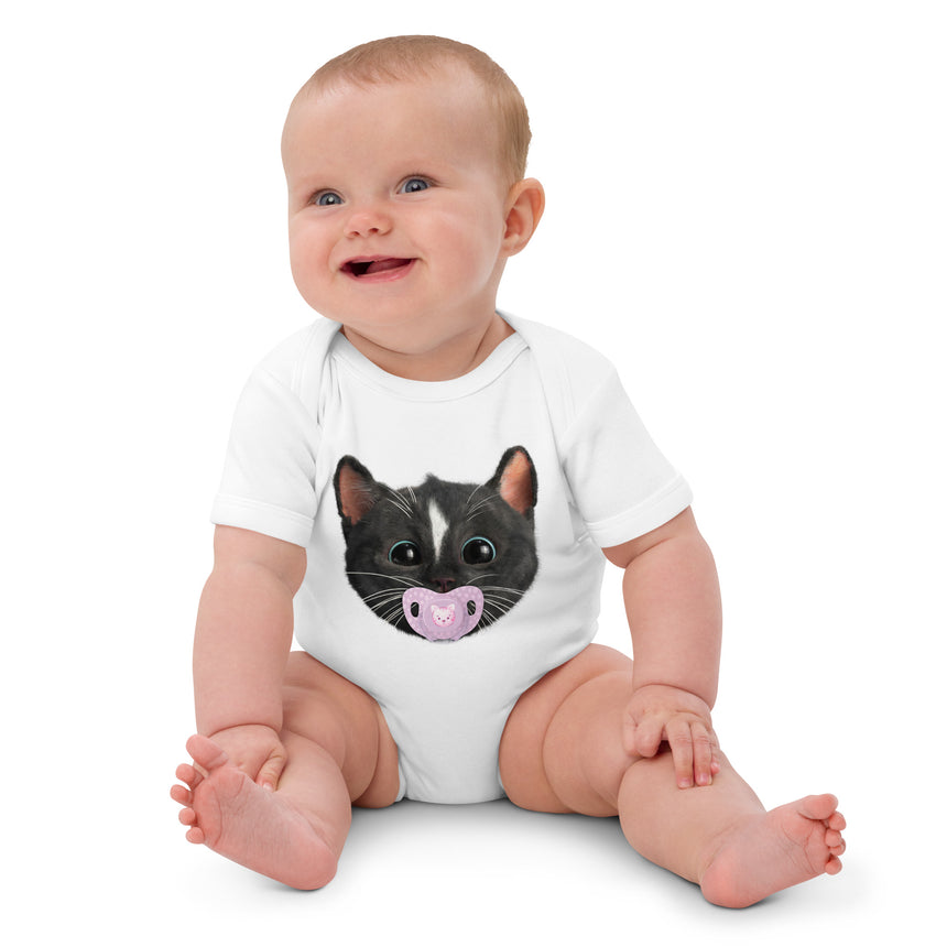 Felini Baby Kitten - Organic cotton baby bodysuit